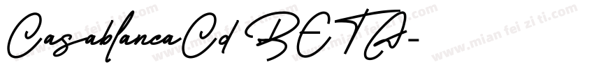 CasablancaCd BETA字体转换